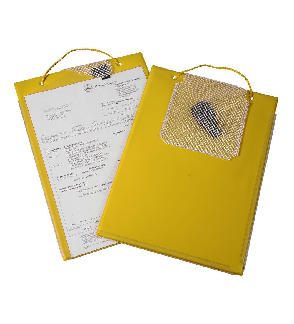 Porte-documents CLASSIC - DIN A4, fabrication robuste; compartiment  cl renforc, soudure des rabats et fermeture velcro