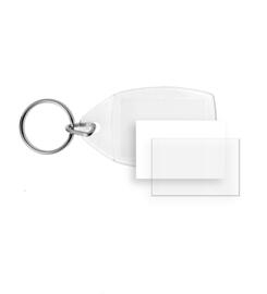 Porte-cls - Transparent - Acrylique avec papier  insrer  100 pices