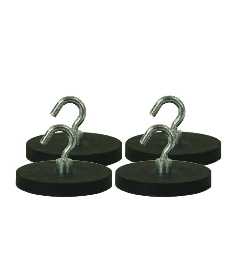  Crochet magntique POWMAG, capacit de charge 21 kg,  55 mm (Lot de 4 pices) 