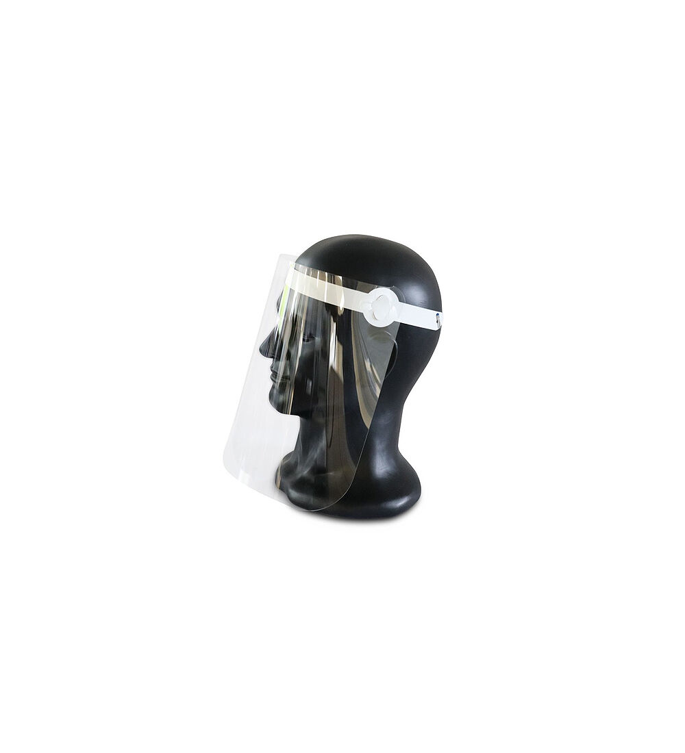  Visire de protection du visage en plastique transparent - rutilisable 