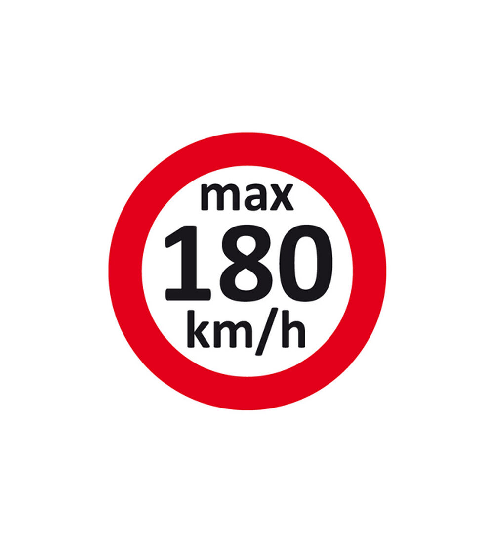 Autocollant limitation de vitesse 180 km/h max.  pour pneus hiver / Changement de rooues