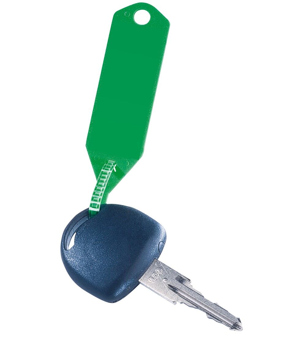 Porte-cls vierge - Modle 3 - Lot de 300 pices + 1 marqueur permanent Image 2