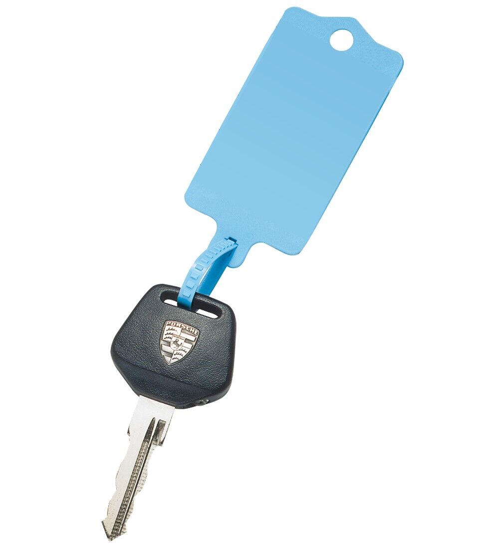 Porte-cls vierge - Modle 2  languette - Lot de 200 pices + 2 marqueurs permanents Image 2