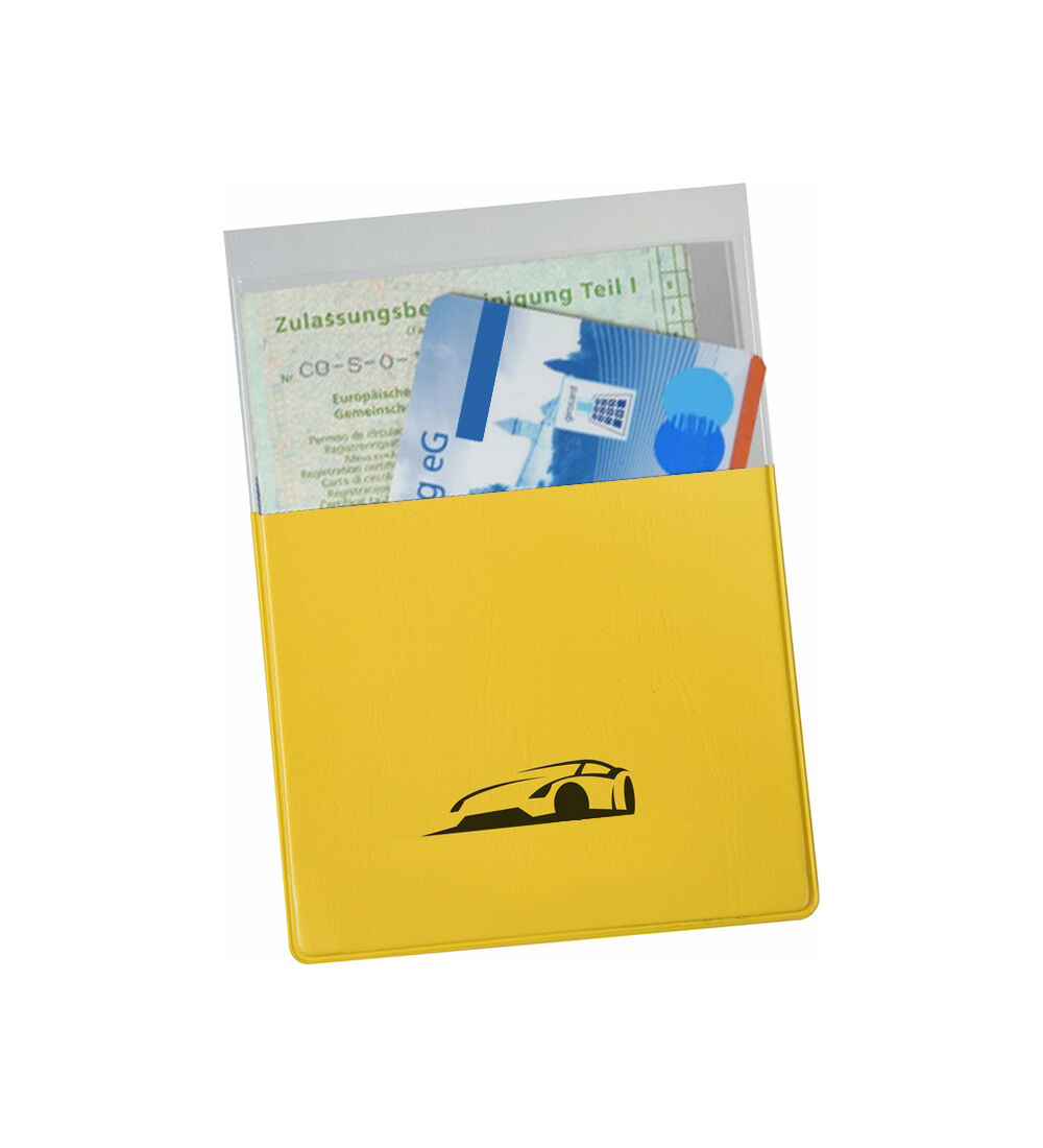 Pochette&nbsp;documents de voiture ETUI DE POCHE 2 compartiments avec personnalisation publicitaire  Image 2