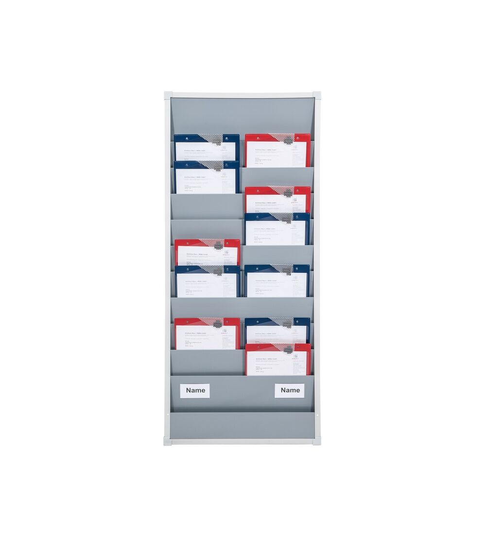 Planning d'atelier pour 2 salaris avec 10 compartiments pour porte-documents DIN A4 Image 2