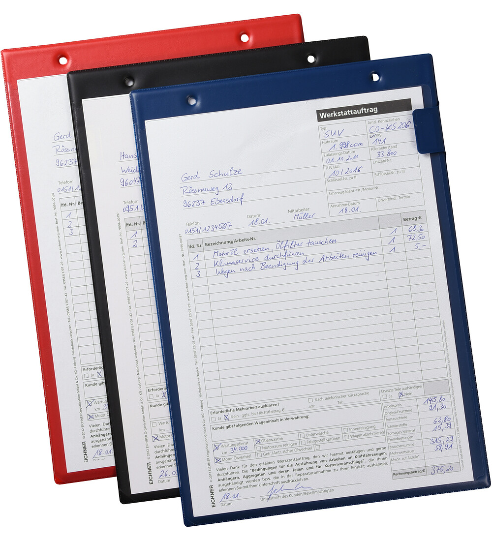 Porte-documents ECO- DIN A4, version renforc�e avec fermeture&nbsp;� velcro, sans compartiment&nbsp;� cl�   Image 2