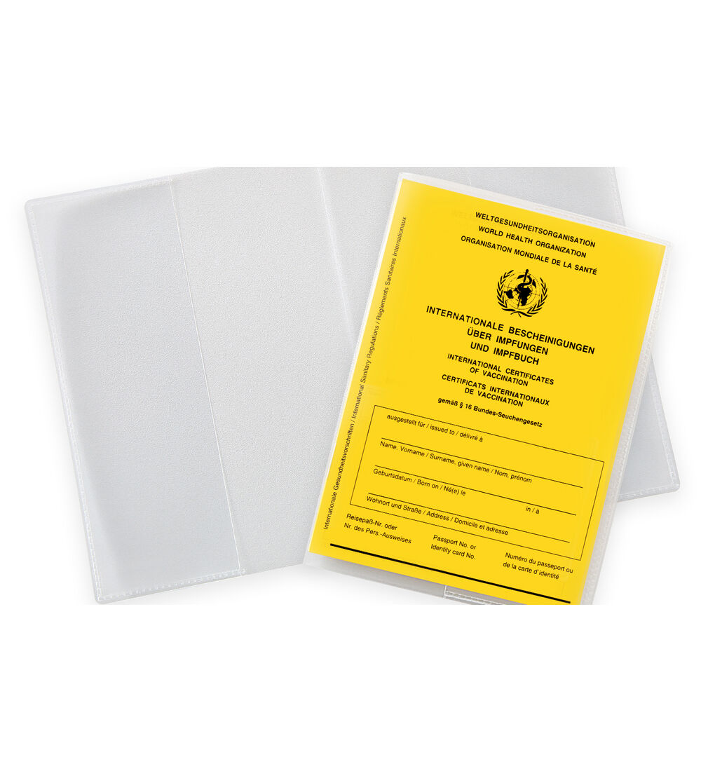 Housse de protection transparente PP - PU á 10 pièces - convient pour documents type carte de vaccination Image 2