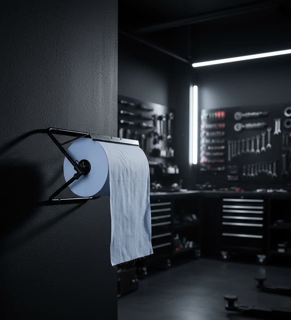 Support mural  roulettes pour papier absorbant Image 2