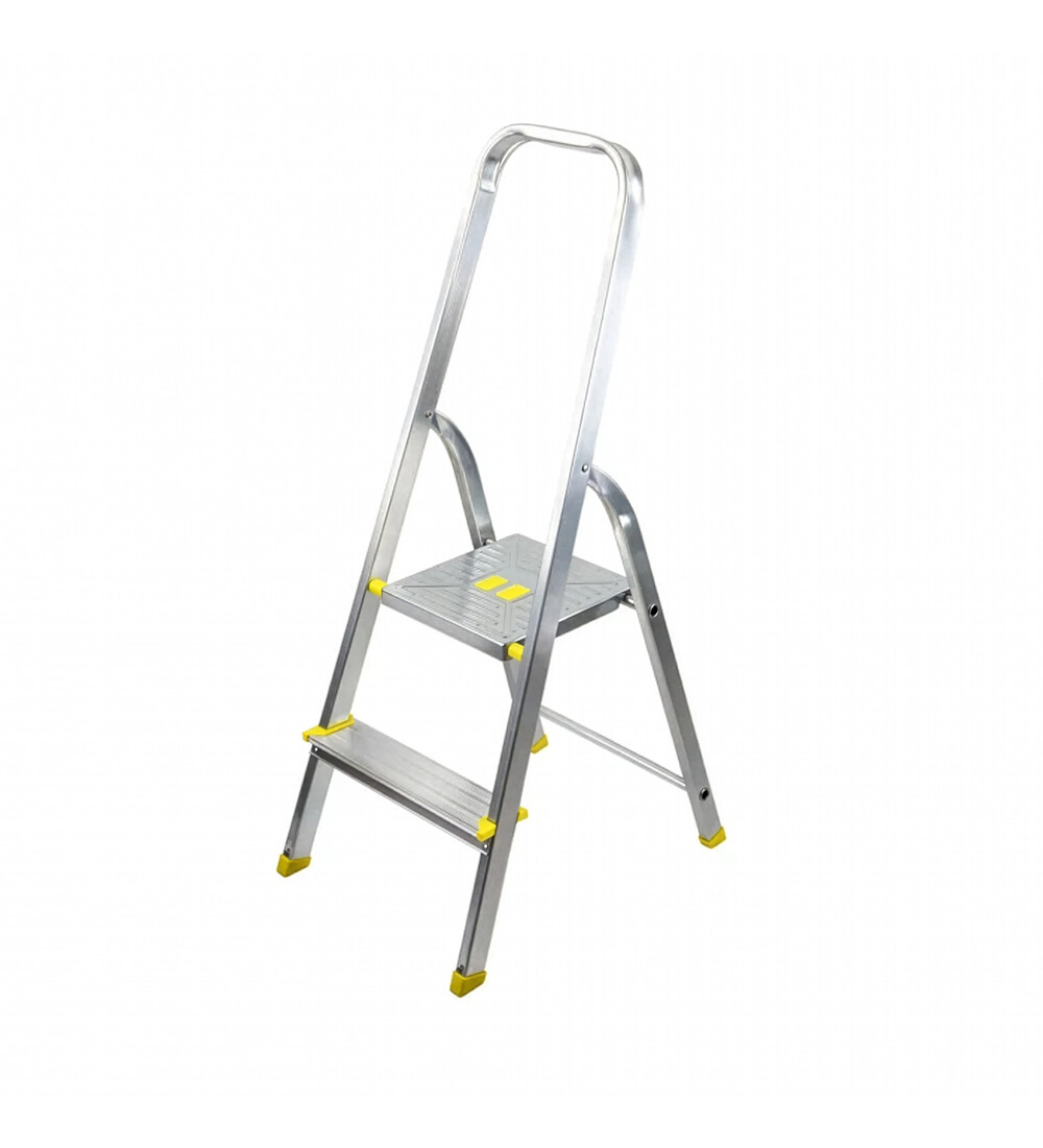 Escabeau pliant S en aluminium&nbsp; (2 marches) - Certifi� T�V, charge maximale 150 kg