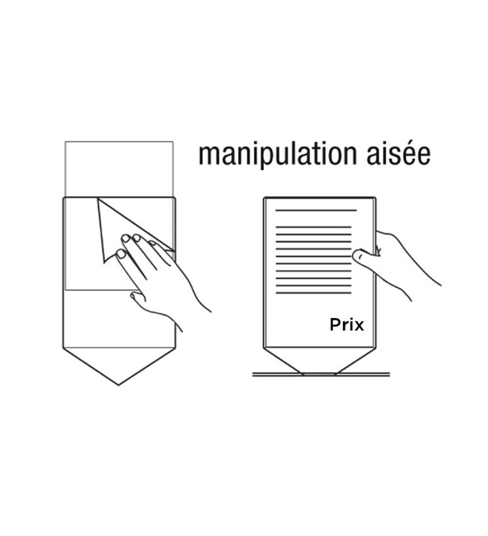 Prsentoir tarif DIN A3- Format paysage  insertion - polycarbonate Image 2
