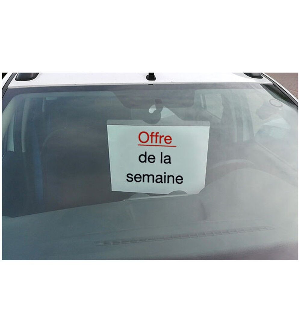 Prsentoir tarif BIG Clip DIN A3 format paysage avec crochet - Polycarbonate Image 2