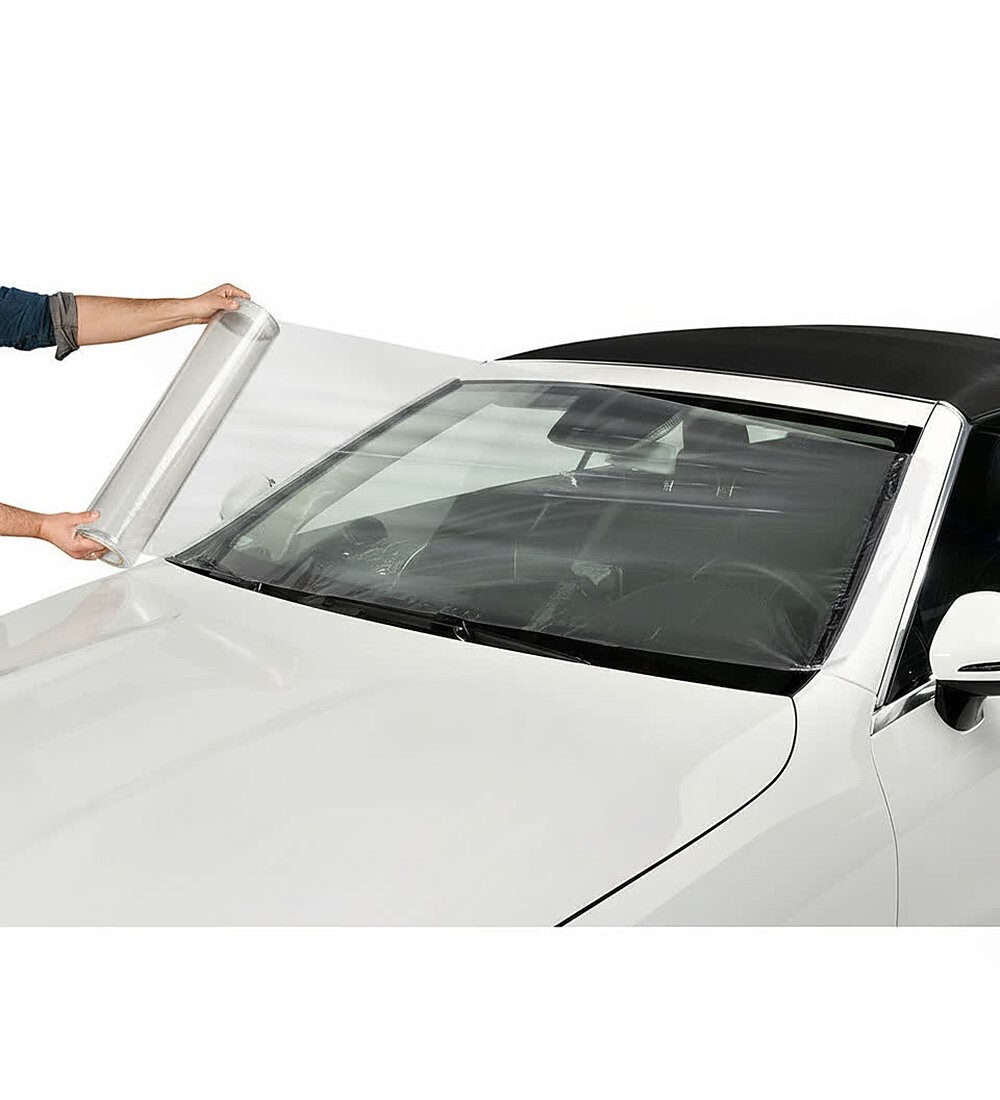 Film protecteur autocollant 0,6 x 50 m, transparent