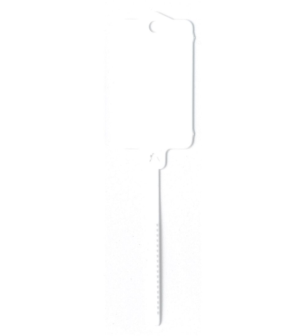Porte-cls vierge - Modle 2  languette - Lot de 200 pices + 2 marqueurs permanents