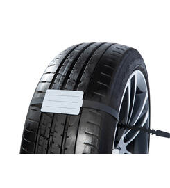 Bandeau marquage pneu avec languette de fixation et étiquette neutre, 100 pièces  