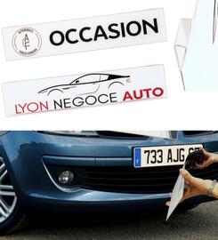 Cache-plaque d'immatriculation publicitaire  suspendre