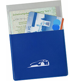  Pochette&nbsp;documents de voiture ETUI DE POCHE 2 compartiments avec personnalisation publicitaire 