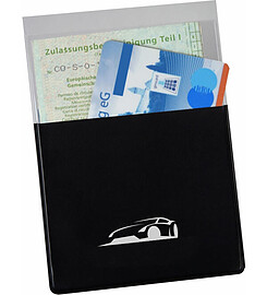  Pochette&nbsp;documents de voiture ETUI DE POCHE 2 compartiments avec personnalisation publicitaire 