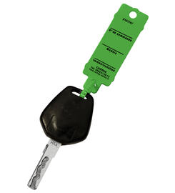 CARTAG 3 - Porte-cls d'atelier avec languette crante (Lot de 300 pices + 1 marqueur permanent)