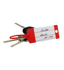 Porte-cls neutre non imprim FLEXI avec languette de fixation 100 pices / boite distributrice