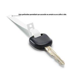 Languettes porte-cls en plastique PEHD (PolyEthylne Haute Densit) Dimensions: 160 x 13 mm - 1000 pices