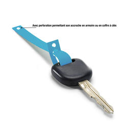 Languettes porte-cls en plastique PEHD (PolyEthylne Haute Densit) Dimensions: 160 x 13 mm - 1000 pices