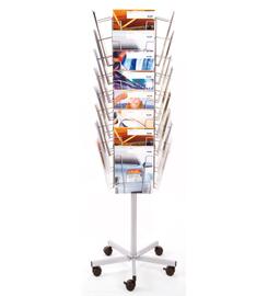 Porte-brochures Carousel - avec 32 compartiments