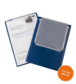 Porte-documents DIN A5, fabrication robuste avec compartiment  cl renforc et fermeture  velcro 