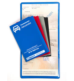 Porte carte avec personnalisation publicitaire