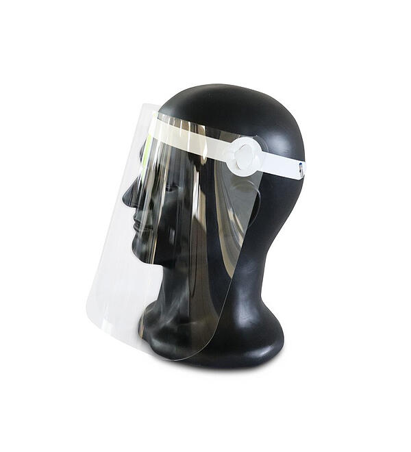  Visire de protection du visage en plastique transparent - rutilisable 