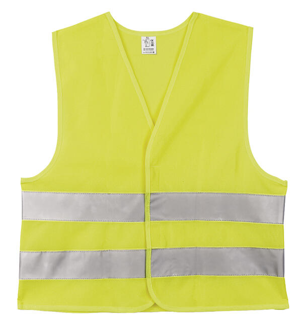 Gilet de scurit pour enfant avec personnalisation publicitaire