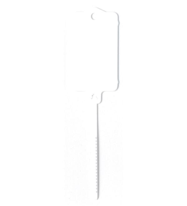 Porte-cls vierge - Modle 2  languette - Lot de 200 pices + 2 marqueurs permanents